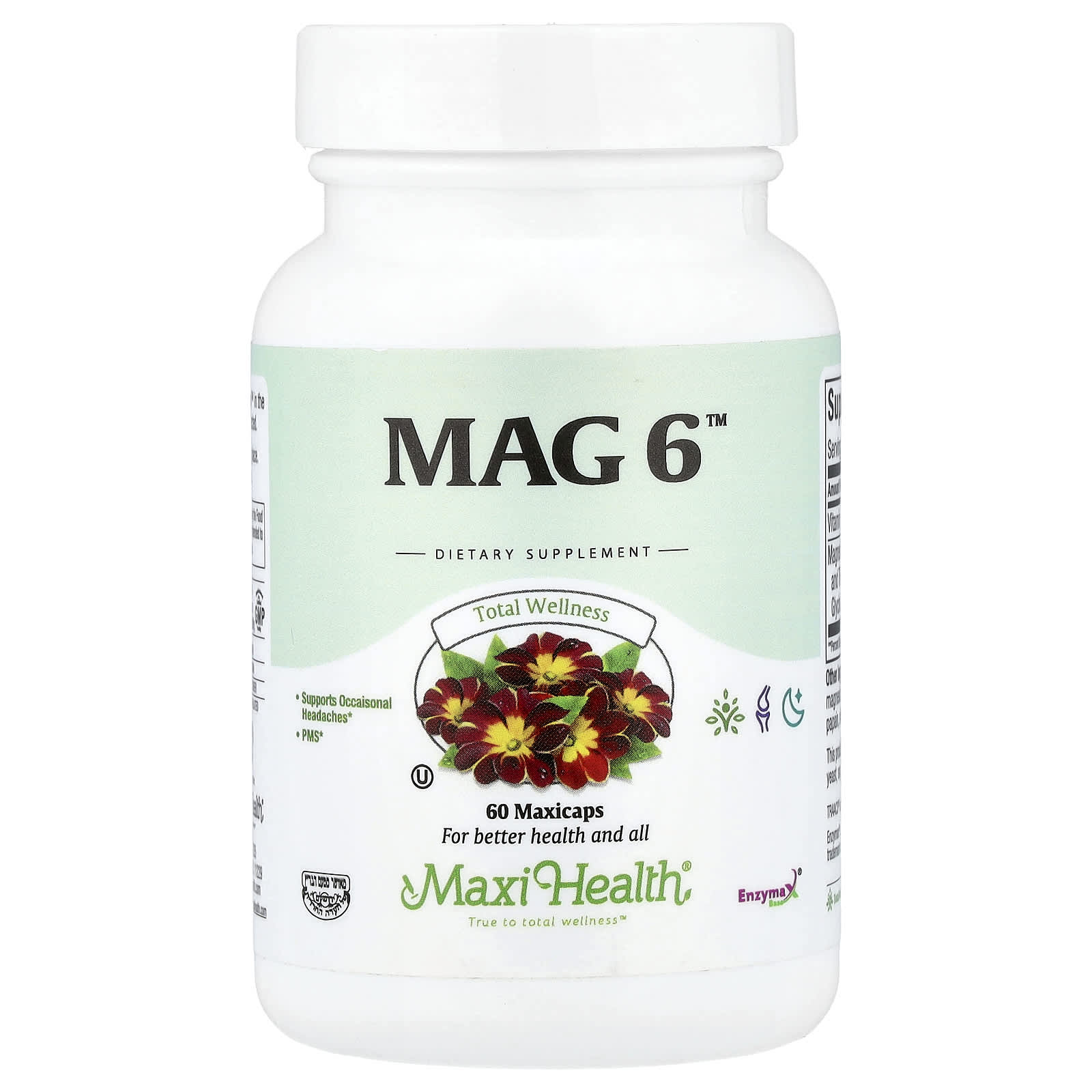 Maxi Health, Mag 6™, 60 капсул Maxcaps