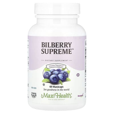 Maxi Health, Bilberry Supreme™, 60 Maxicap Capsules