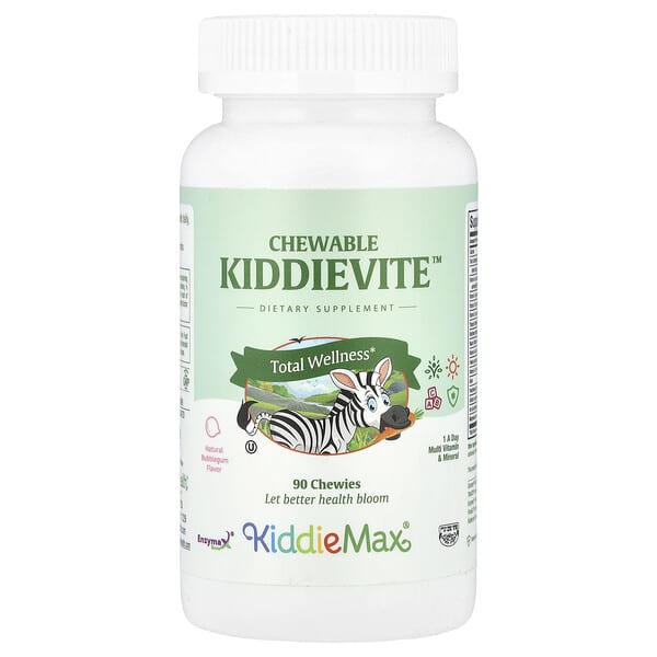 KiddieMax® Chewable Kiddievite™, Natural Bubblegum, 90 Chewies