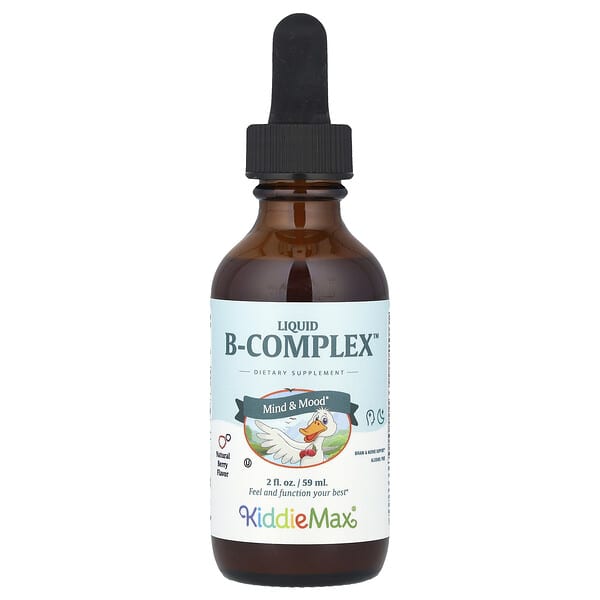 Maxi Health, KiddieMax® 액상 B-Complex™, 천연 베리, 59ml(2fl oz)