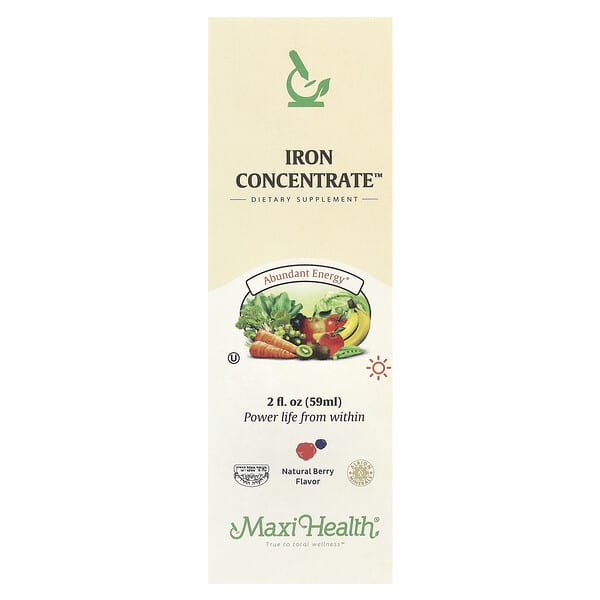 Maxi Health Iron Concentrate™, Natural Berry, 2 fl oz (59 ml)
