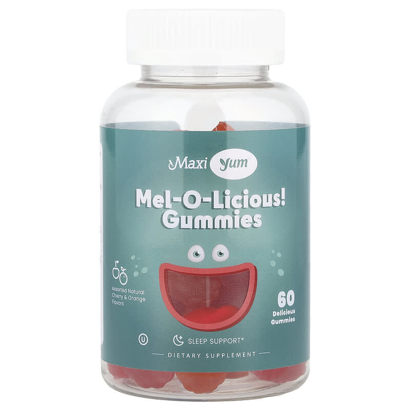 Mel-O-Licious! Gummies, Natural Cherry & Orange, 60 Gummies (1 mg