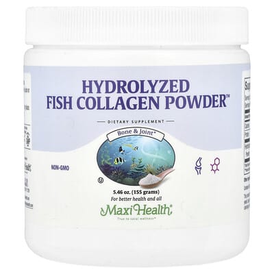 Maxi Health, Hydrolyzed Fish Collagen Powder™, 5.46 oz (155 g)