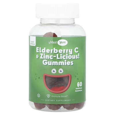 Maxi Health, Elderberry C and Zinc! Gummies, 60 pieces