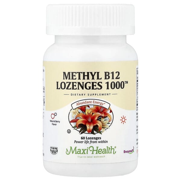 Methyl B12 Lozenges 1000™, Natural Berry, 60 Lozenges (1,000 mcg per Lozenge)