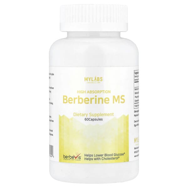 Berberine MS, High Absorption, 550 mg, 60 Capsules