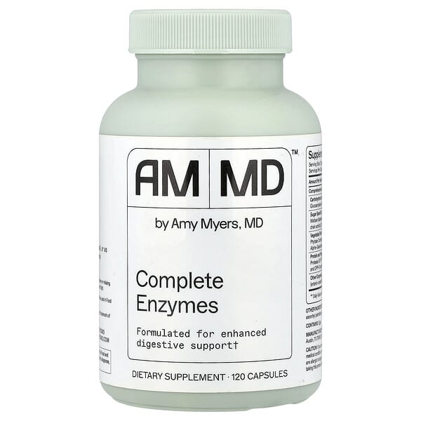 Amy Myers MD, Complete Enzymes, 120 Capsules (750 mg per Capsule) — product photo 1