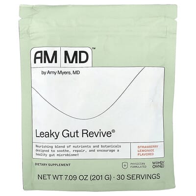 Amy Myers MD, Leaky Gut Revive®, Strawberry Lemonade, 7.09 oz (201 g)
