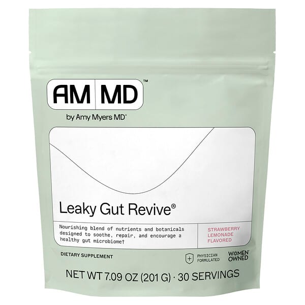 Amy Myers MD, Leaky Gut Revive®, Strawberry Lemonade, 7.09 oz (201 g) — product photo 1