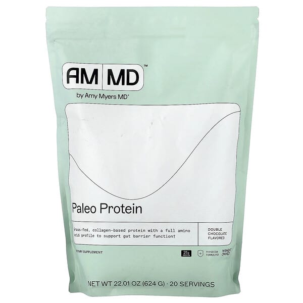 Amy Myers MD, Paleo Protein, Double Chocolate, 22.01 oz (624 g) — product photo 1