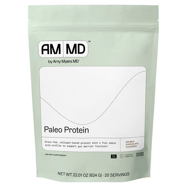 Amy Myers MD, Paleo Protein, Double Chocolate, 22.01 oz (624 g) — product photo 1