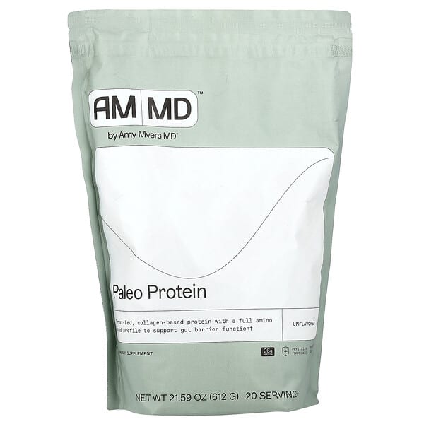 Amy Myers MD, Paleo Protein, Unflavored, 21.59 oz (612 g) — product photo 1