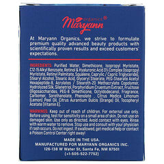 Maryann Organics, Retinol, Crema humectante, 50 ml (1,7 oz. Líq.)