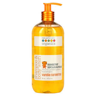 Nature's Baby Organics, 洗髮水和沐浴露，香草橘子，16盎司（473.2毫升）