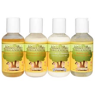 Nature's Baby Organics, Refreshing Vanilla Tangerine Trial & Travel Kit, 4 Bottles, 2 fl oz Each