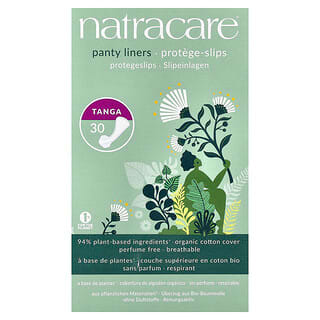 Natracare, Panty Liners, Organic Cotton Cover, Tanga, 30 Liners
