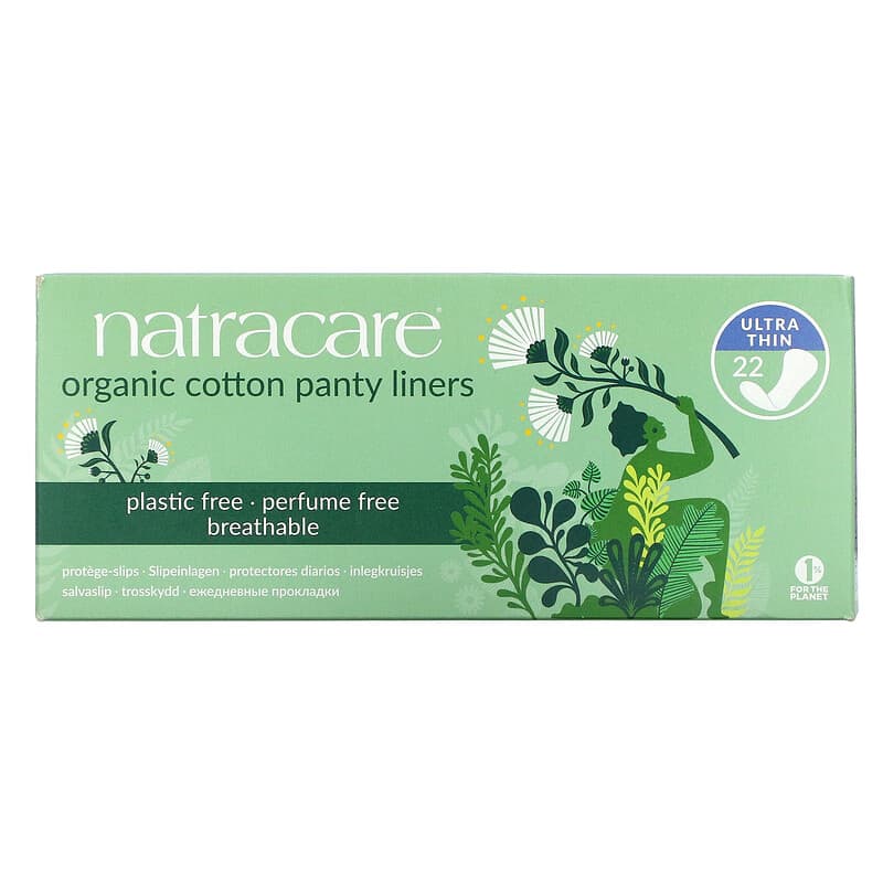 Natracare Natural Panty Liners - Curved - 30's