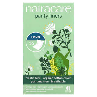 Natracare, ежедневные прокладки, с поверхностью из органического хлопка, длинные, 16 шт.