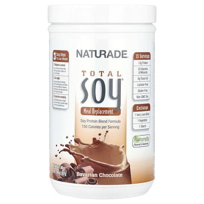 Naturade, Total Soy®, Meal Replacement, Polyvia Chocolate Flavor, 1 lb 1.88 oz (507 g)
