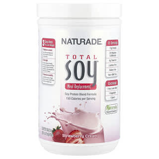 Naturade, Total Soy®, Substituto de Refeições, Creme de Morango, 507 g (1 lb 1,88 oz)