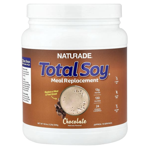 Naturade, Total Soy®, náhrada jedla, čokoláda, 540 g