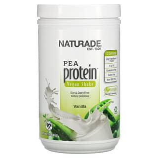 Naturade, مخفوق بروتين البازلاء النباتي ، الفانيليا ، 15.2 أونصة (432 جم)