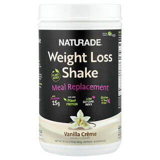 Naturade, Weight Loss Shake, Shake zur Gewichtsreduktion, pflanzlicher Mahlzeitenersatz, Vanillecreme, 882 g (1,94 lb.)