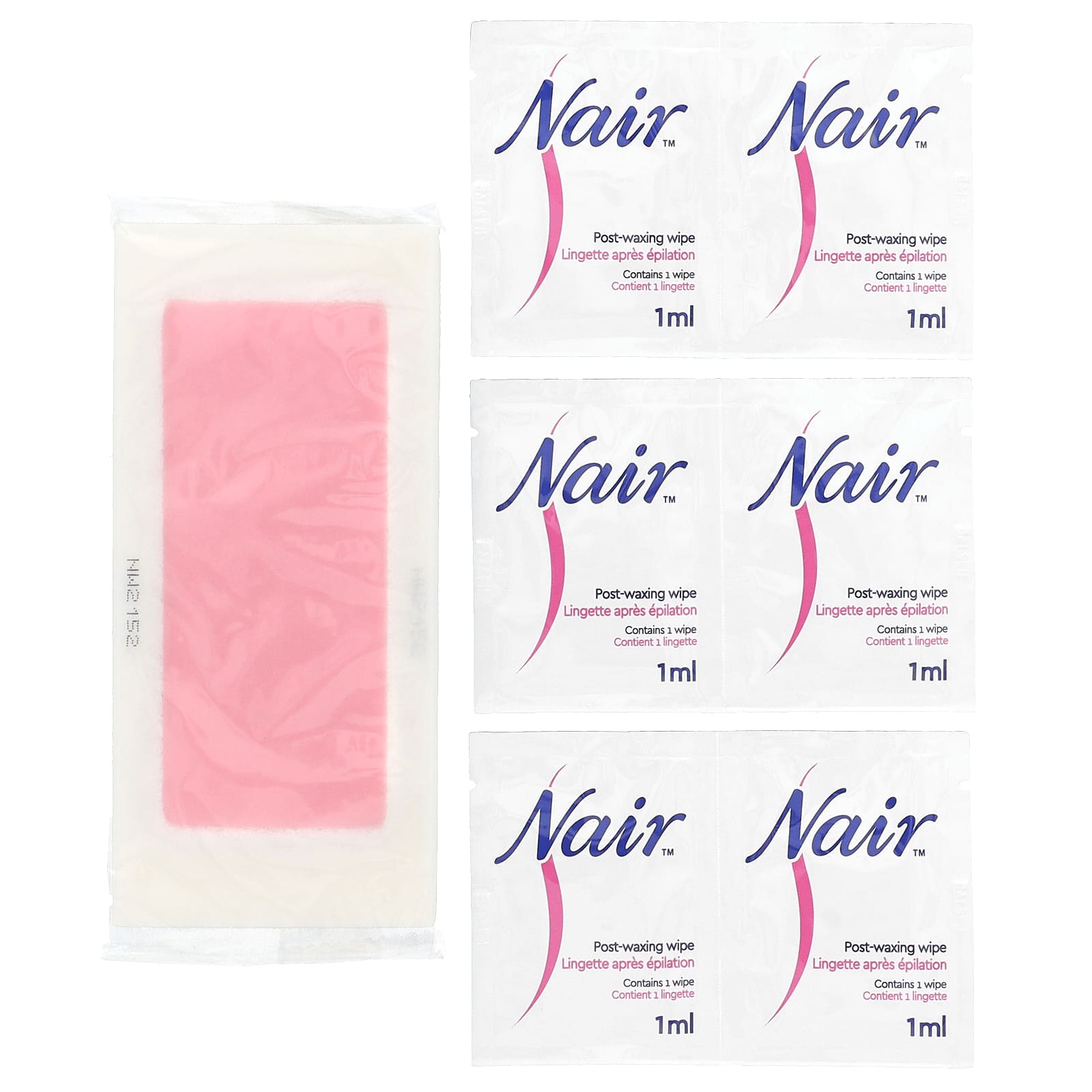 Nair, Hair Remover, Wax ReadyStrips, For Legs & Body, 40 Wax Strips