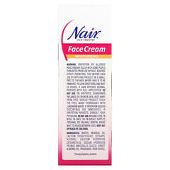 Nair, Hair Remover, Moisturizing Face Cream, For Upper Lip, Chin and Face, 2 oz (57 g)