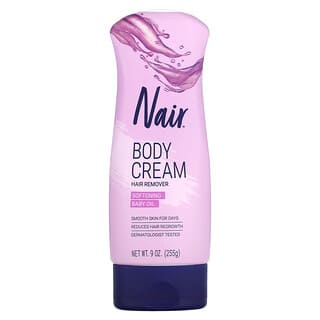 Nair, Body Cream Hair Remover, Softening Baby Oil, 9 oz (255 g)