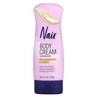 Nair, Body Cream Hair Remover, Rich Cocoa Butter & Vitamin E, 9 oz (255 g)
