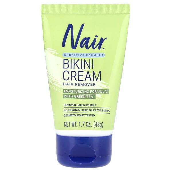 Nair, Hårfjerner, bikinicreme, sensitiv formel, 48 g