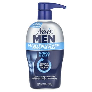 Nair, For Men, Hair Remover Body Cream, Back, Chest, Arms and Legs, 13 oz (368 g)