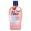 Hair Remover, Shower Cream, Natural Coconut Oil + Vitamin E, 12.6 oz (357 g)