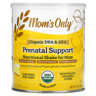 Nature's One, Mom's Only, Refuerzo prenatal, Batido nutricional para mamá, Gasa de limón, 396 g (14 oz)