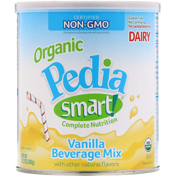 Nature's One‏, Organic, Pedia Smart!, Complete Nutrition Beverage Mix, Vanilla, 12.7 oz (360 g)