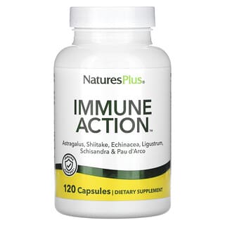 NaturesPlus, Иммуностимулирующее средство Immune Action, 120 растительных капсул