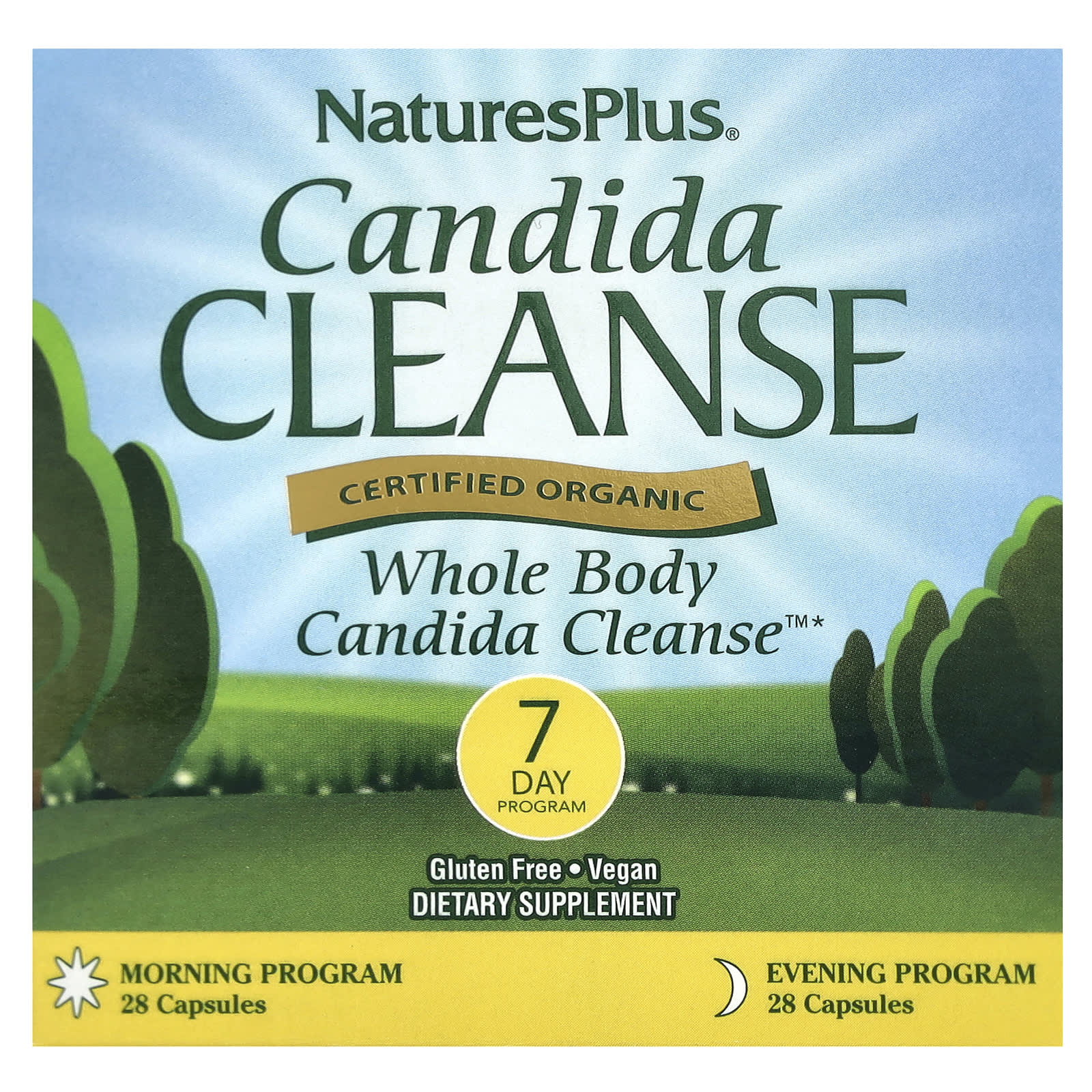 Candida Cleanse、7日間プログラム、2ボトル、各28粒