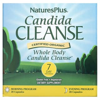 NaturesPlus, Candida Cleanse, 7 Day Program, 2 Bottles, 28 Capsules Each
