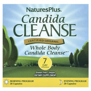 NaturesPlus, Candida Cleanse, 7-dniowy program, 2 butelki po 28 kapsułek