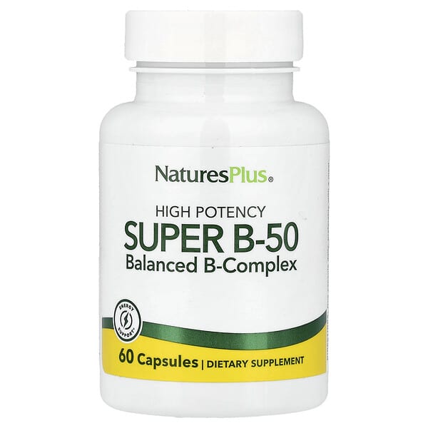 NaturesPlus Super B-50, 60 Capsules