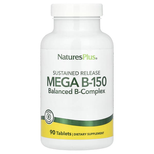 NaturesPlus, Mega B-150 met verlengde afgifte, 90 tabletten