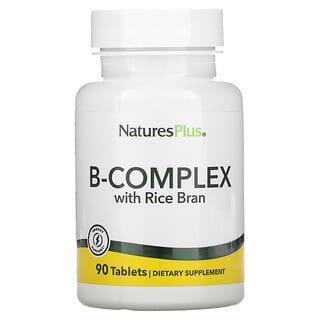 NaturesPlus, مركب فيتامين ب بنخالة الأرز، 90 قرص