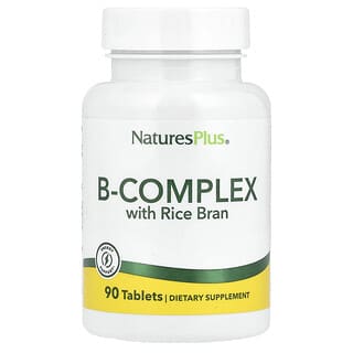 NaturesPlus, Complexo B com Farelo de Arroz, 90 Comprimidos