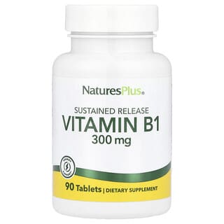 NaturesPlus, Witamina B1, 300 mg, 90 tabletek