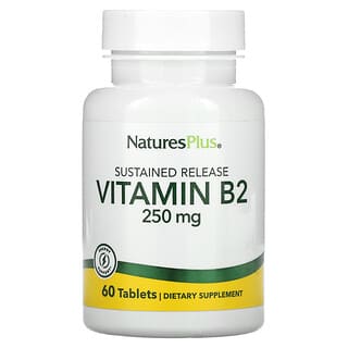NaturesPlus, Витамин B-2, 250 мг, 60 таблеток