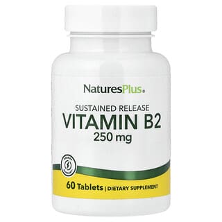NaturesPlus, ビタミンB2、250mg、タブレット60粒