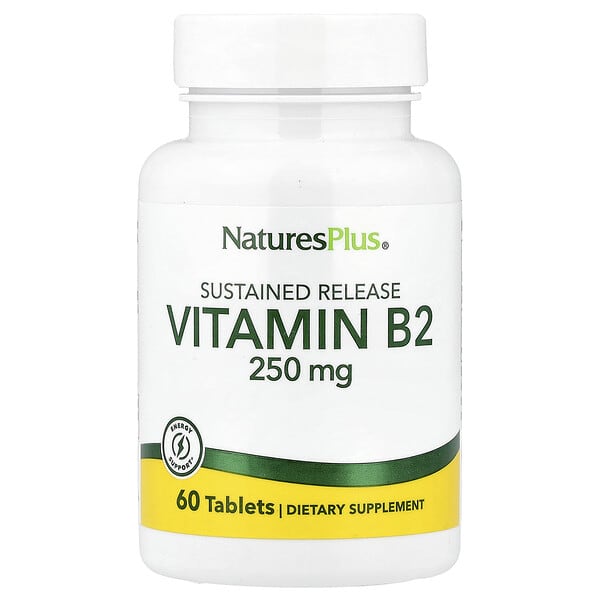NaturesPlus, Vitamin B2, 250 mg, 60 Tablet