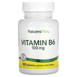 NaturesPlus‏, "ויטמין B-6, ‏100 מ""ג, 90 טבליות."