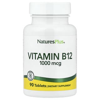 NaturesPlus, Vitamin B12, 1,000 mcg, 90 Tablets